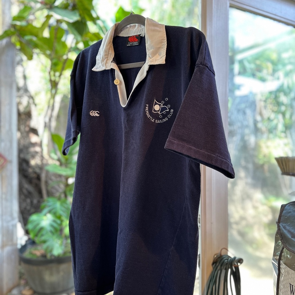 Vintage Men's Fremantle Australia Sailing  Club Rugby Polo style Shirt